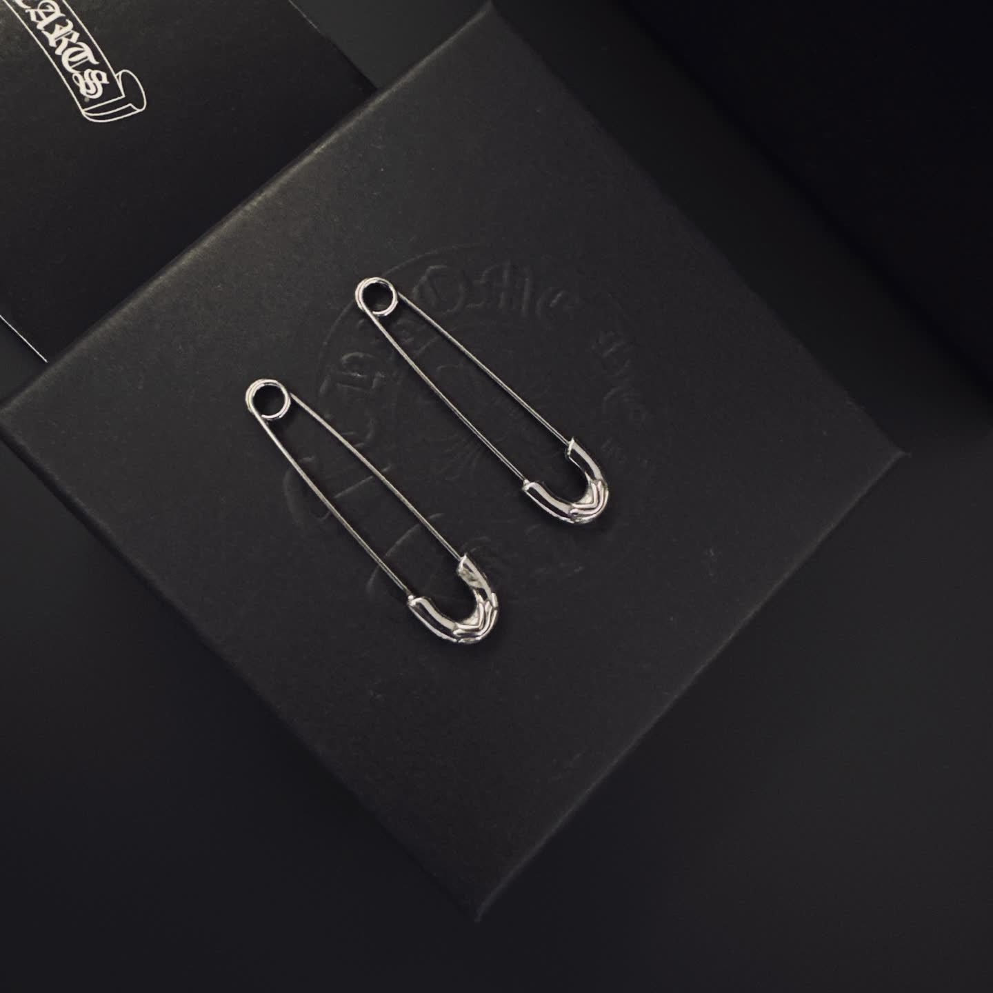 Chrome Hearts Silver Safety Pins
